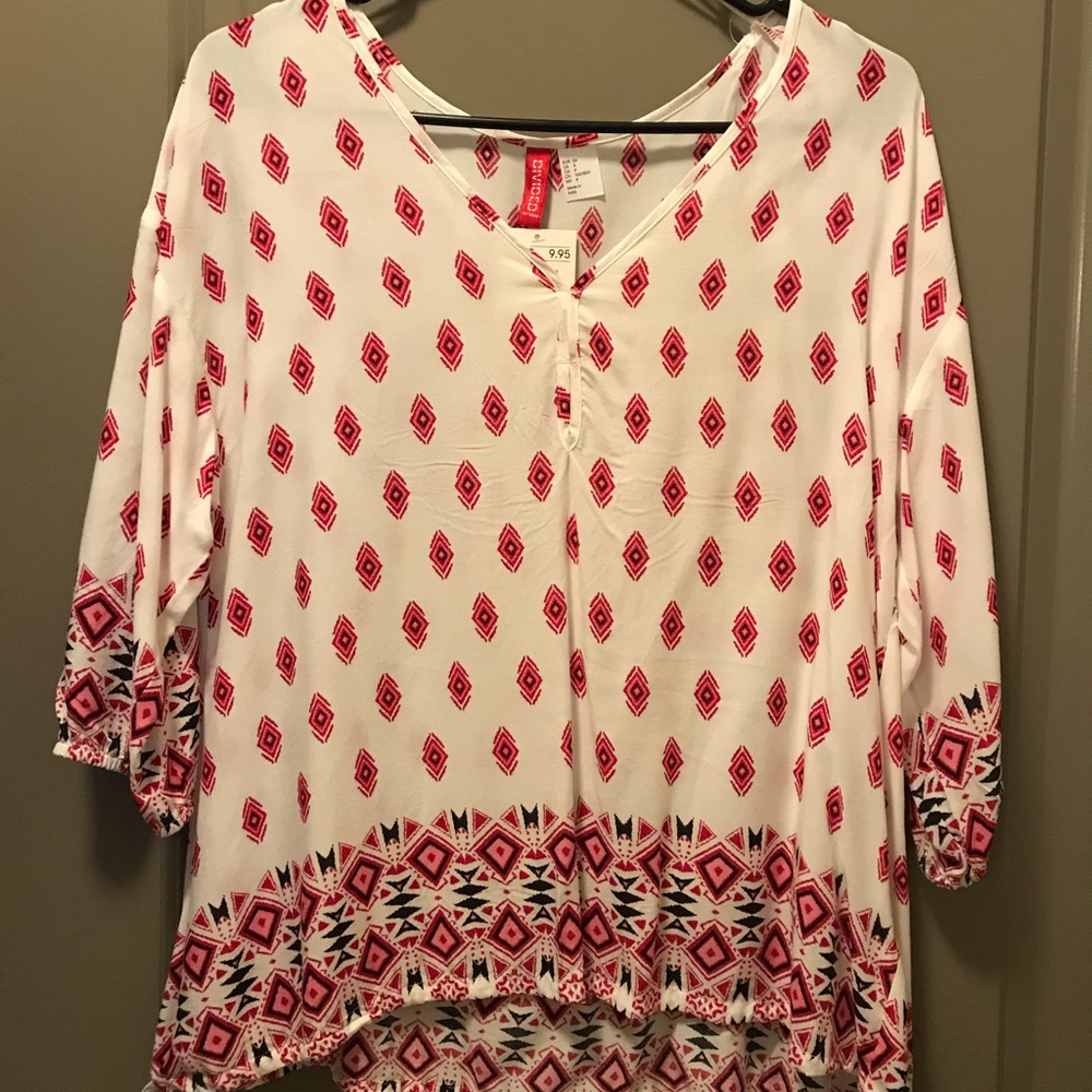 White Tribal Blouse